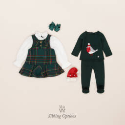 Artesanía Granlei-Boys Green Knit Robin Set | Childrensalon Outlet