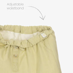 Artesanía Granlei-Зеленый топ в полоску и шорты из хлопка | Childrensalon Outlet