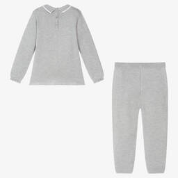 Artesanía Granlei-Boys Grey Knitted Trouser Set | Childrensalon Outlet