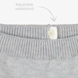 Artesanía Granlei-Boys Grey Knitted Trouser Set | Childrensalon Outlet