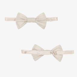 ارتيزانيا  غرانلي-طقم شورت قطن وكتان لون عاجي وبيج للأولاد | Childrensalon Outlet