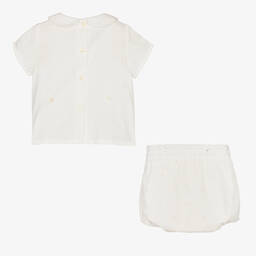 ارتيزانيا  غرانلي-بِدلة رسمية قطن لون عاجي للأولاد | Childrensalon Outlet