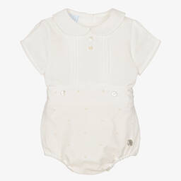 ارتيزانيا  غرانلي-بِدلة رسمية قطن لون عاجي للأولاد | Childrensalon Outlet