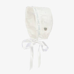 Artesanía Granlei-Boys Ivory Tulle Lace Bonnet | Childrensalon Outlet