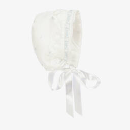 Artesanía Granlei-Boys Ivory Tulle Lace Bonnet | Childrensalon Outlet
