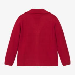 ارتيزانيا  غرانلي-كارديغان محبوك لون أحمر للأولاد | Childrensalon Outlet