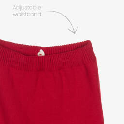 Artesanía Granlei-Boys Red Knit Trouser Ensemble | Childrensalon Outlet