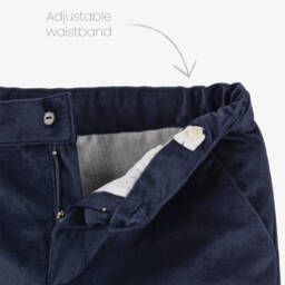 Artesanía Granlei-Boys Velvet Navy Short Ensemble | Childrensalon Outlet