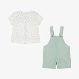 Artesanía Granlei-Льняные комбинезоны для мальчиков зелёного цвета | Childrensalon Outlet