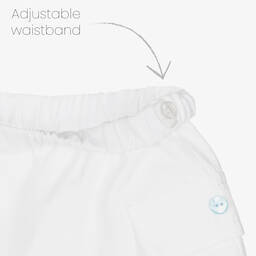 ارتيزانيا  غرانلي-طقم شورت أطفال ولادي قطن لون أبيض | Childrensalon Outlet