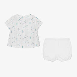 ارتيزانيا  غرانلي-طقم شورت أطفال ولادي قطن لون أبيض | Childrensalon Outlet