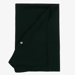 Artesanía Granlei-Dark Green Knitted Blanket (104cm) | Childrensalon Outlet