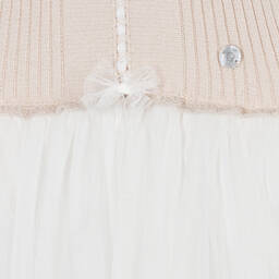 Artesanía Granlei-فستان توتو قطن وأكريليك محبوك لون بيج وعاجي | Childrensalon Outlet