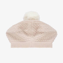 Artesanía Granlei-Girls Beige Lurex Beret & Scarf Set | Childrensalon Outlet