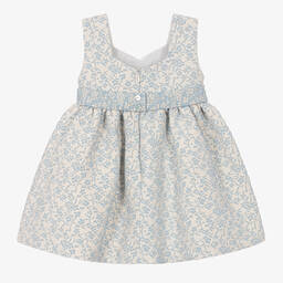 ارتيزانيا  غرانلي-فستان جاكارد مطرز بورود لون أزرق | Childrensalon Outlet