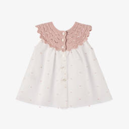 ارتيزانيا  غرانلي-فستان تول وردي عاجي للبنات | Childrensalon Outlet