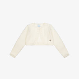 Artesanía Granlei-Girls Creamy Knit Bolero Top | Childrensalon Outlet