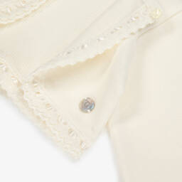 Artesanía Granlei-Girls Creamy Knit Bolero Top | Childrensalon Outlet