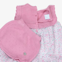 Artesanía Granlei-Girls Delicate Blossom Knit Dress | Childrensalon Outlet
