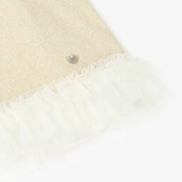 Artesanía Granlei-Girls Elegant Gold Tulle Dress | Childrensalon Outlet