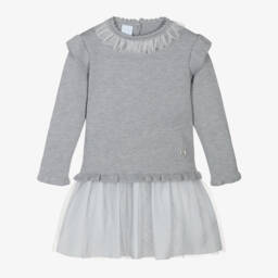 Artesanía Granlei-Girls Grey Sparkly Skirt Ensemble | Childrensalon Outlet