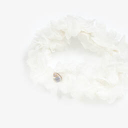 ارتيزانيا  غرانلي-طوق شعر عاجي مزين بالزهور للبنات | Childrensalon Outlet