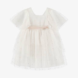 Artesanía Granlei-Girls Ivory & Blush Tulle Delight | Childrensalon Outlet