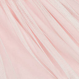 ارتيزانيا  غرانلي-طقم تنورة قطن عضوي وتول لون عاجي وزهري | Childrensalon Outlet