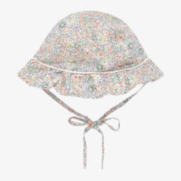 Artesanía Granlei-Girls Lavender Blossoms Cotton Sun Bonnet | Childrensalon Outlet