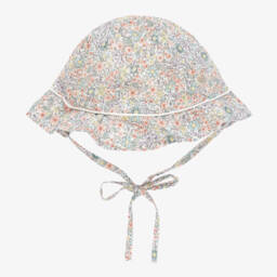 Artesanía Granlei-Girls Lavender Blossoms Cotton Sun Bonnet | Childrensalon Outlet