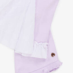 Artesanía Granlei-Лиловый вязаный комплект для девочек | Childrensalon Outlet