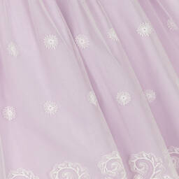Artesanía Granlei-Girls Lilac & White Tulle Overlay Dress | Childrensalon Outlet