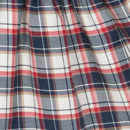 ارتيزانيا  غرانلي-فستان قطن تارتان محبوك لون كحلي | Childrensalon Outlet