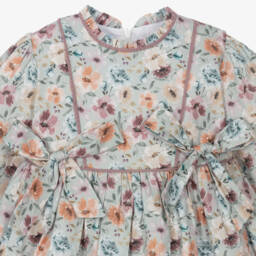 Artesanía Granlei-Girls Pastel Floral Cotton Dress | Childrensalon Outlet