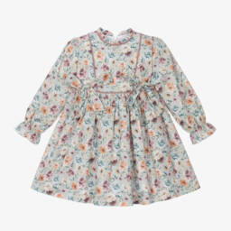 Artesanía Granlei-Girls Pastel Floral Cotton Dress | Childrensalon Outlet