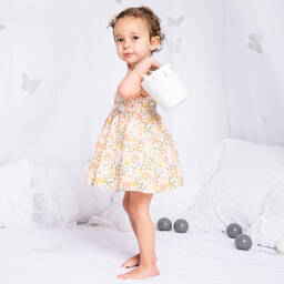 Artesanía Granlei-Girls Pink Floral Dress | Childrensalon Outlet