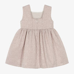 Artesanía Granlei-Girls Pink Floral Jacquard Dress | Childrensalon Outlet