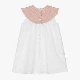 ارتيزانيا  غرانلي-فستان مزيج قطن محبوك وتول لون زهري | Childrensalon Outlet