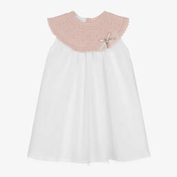 ارتيزانيا  غرانلي-فستان مزيج قطن محبوك وتول لون زهري | Childrensalon Outlet