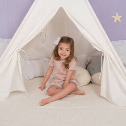 Artesanía Granlei-Розовый трикотажный топ и шорты | Childrensalon Outlet