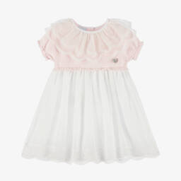 Artesanía Granlei-Girls Pink Lace Chiffon Delight | Childrensalon Outlet