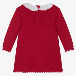 Artesanía Granlei-Girls Red Knitted Reindeers Dress | Childrensalon Outlet