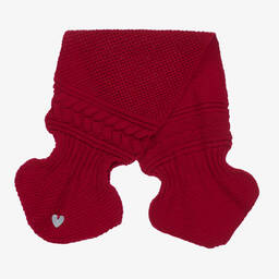 Artesanía Granlei-Girls Red Sparkly Knit Hat & Scarf Set | Childrensalon Outlet