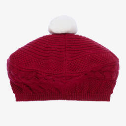 Artesanía Granlei-Girls Red Sparkly Knit Hat & Scarf Set | Childrensalon Outlet