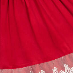 ارتيزانيا  غرانلي-فستان مخمل ودانتيل لون أحمر | Childrensalon Outlet