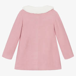Artesanía Granlei-Girls Rose Pink Knitted Coat | Childrensalon Outlet