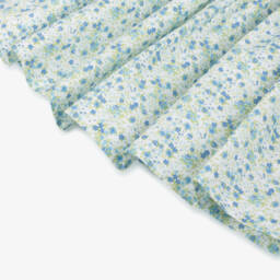 Artesanía Granlei-فستان قطني أزرق مزين بالكشكش للبنات | Childrensalon Outlet