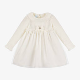 ارتيزانيا  غرانلي-فستان محبوك وتول لون عاجي | Childrensalon Outlet