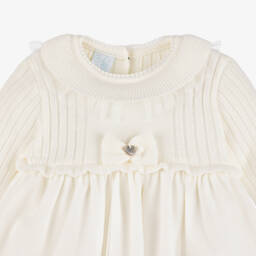 ارتيزانيا  غرانلي-فستان محبوك وتول لون عاجي | Childrensalon Outlet