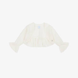 Artesanía Granlei-Girls Soft Ivory Knit Sweater | Childrensalon Outlet